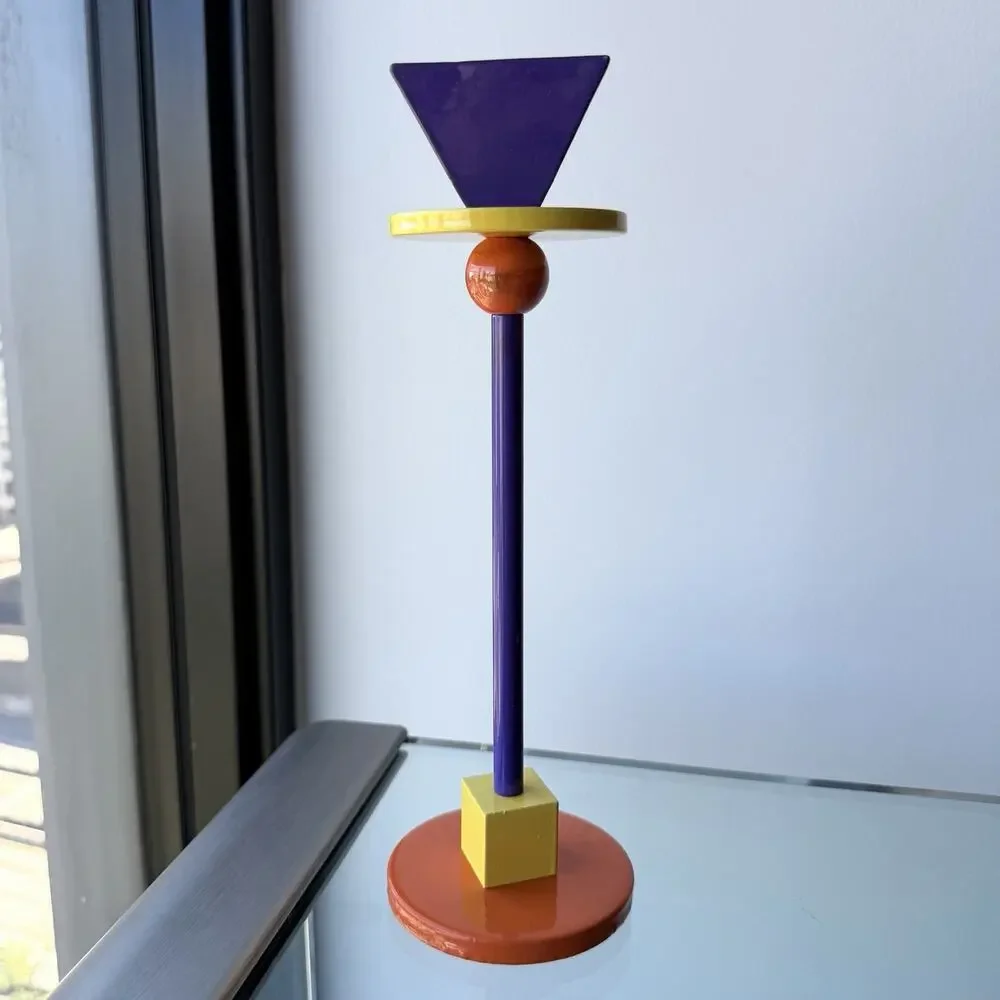 Anna Efverlund Ikea Enameled Metal KONFETTI Candlestick Holder Memphis Style 10
